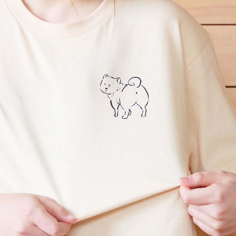 見てんじゃねーよ柴犬 Tシャツ | nadeyo