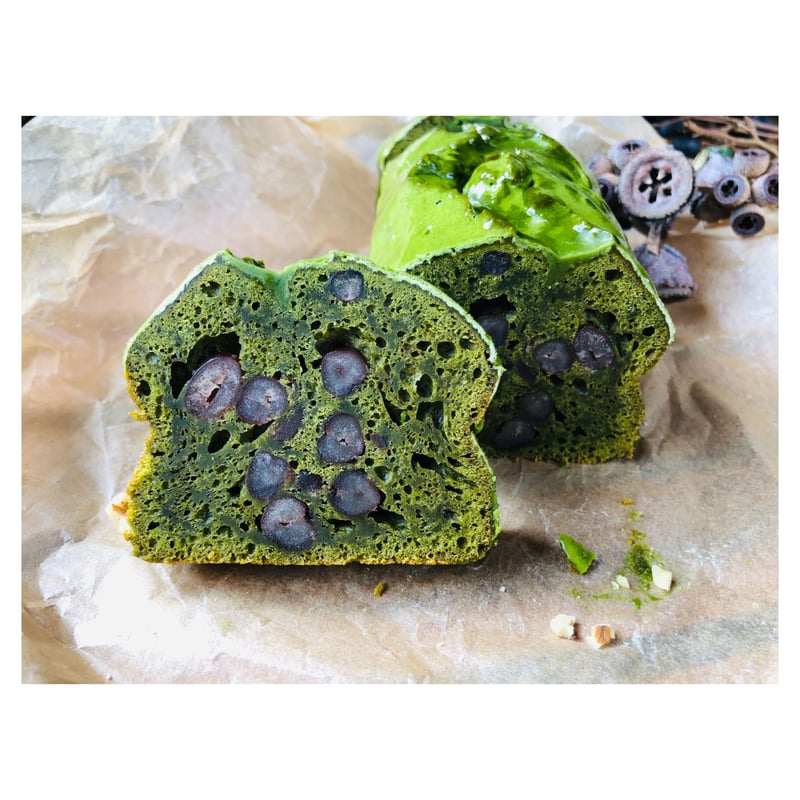 抹茶と小豆のパウンドケーキ | 杏の実