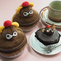 翁堂　たぬきケーキ ポーチ