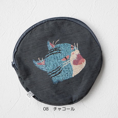 鳴きマネ　ゴブラン 丸ポーチ