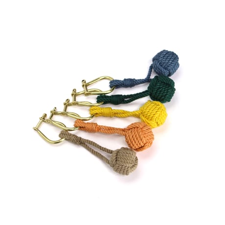 Monkey Fist Knot Keyring