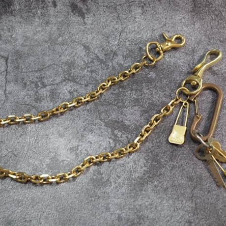 SOLID BRASS WALLET CHAIN