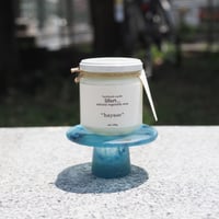 glass compote "blue"