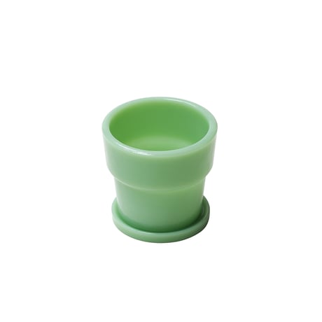 Milk Glass Planter Pot3