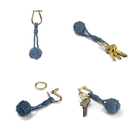 Monkey Fist Knot Keyring