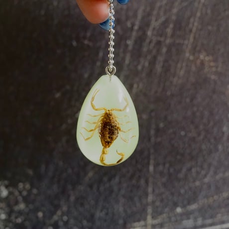 GLOW SCORPION DROP KEYCHAIN