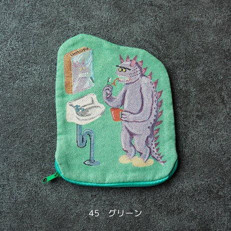 PLAYFUL UMA ゴブラン ダイカットポーチ