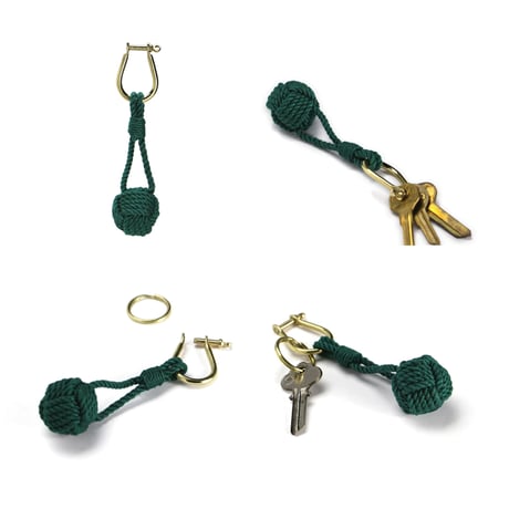 Monkey Fist Knot Keyring