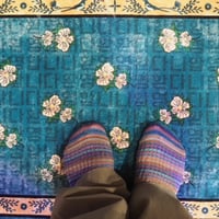 Washable Rug "Hibiscus"