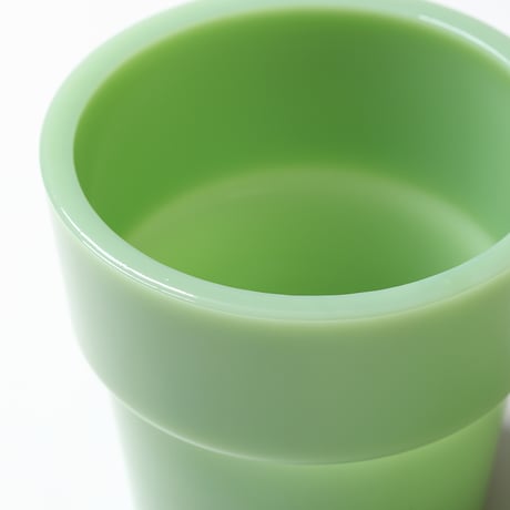 Milk Glass Planter Pot3