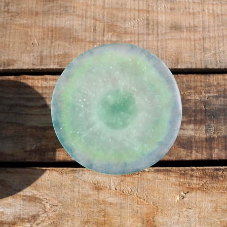 glass compote "green"
