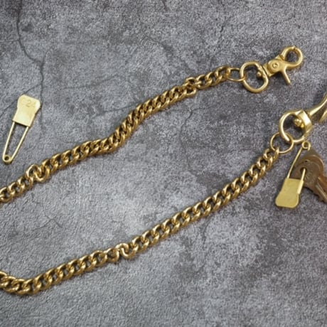 SOLID BRASS WALLET CHAIN