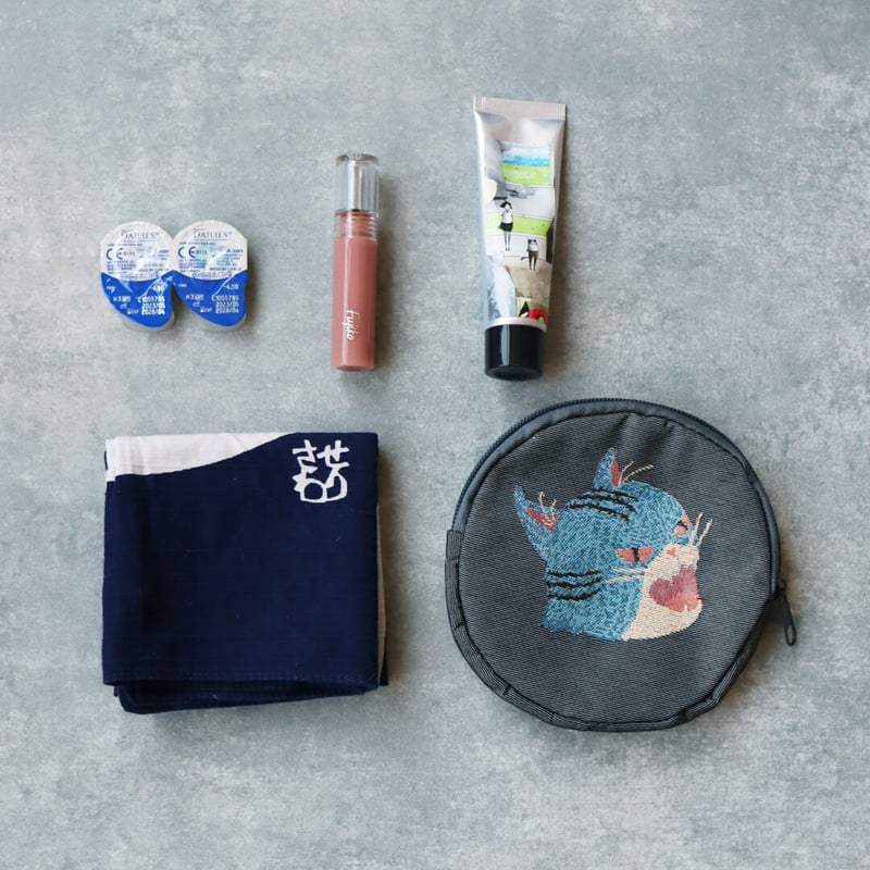 kikunorimaru　マフラー　ポーチ キャンバスファスナーポーチ（S） ナチュラル｜ノベルティ・物販