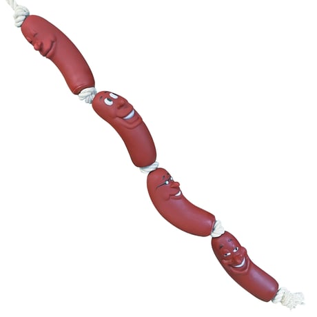SAUSAGE ROPE DOG TOY