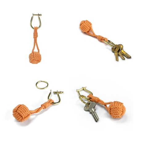 Monkey Fist Knot Keyring