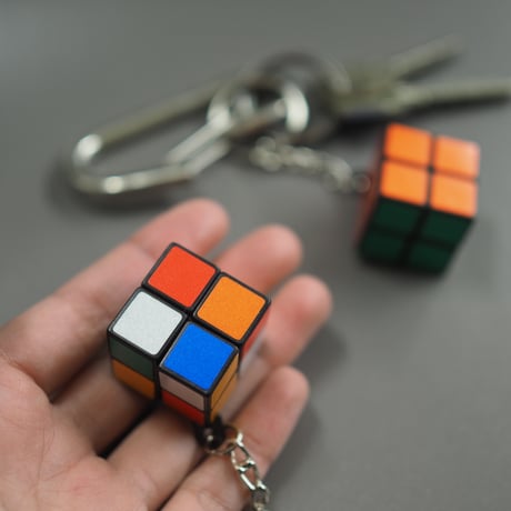 Magic Cube Keyring Reflector