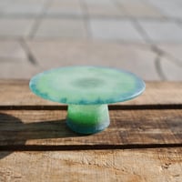 glass compote "green"