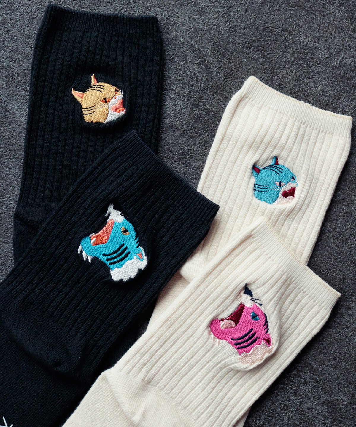 2足組 鳴きマネ 刺繍ショートソックス | TOCA by lifart online 2足組 鳴きマネ 刺繍ショートソックス | TOCA by lifart online