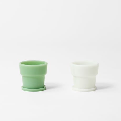 Milk Glass Planter Pot3