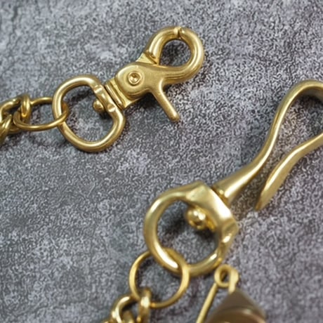 SOLID BRASS WALLET CHAIN