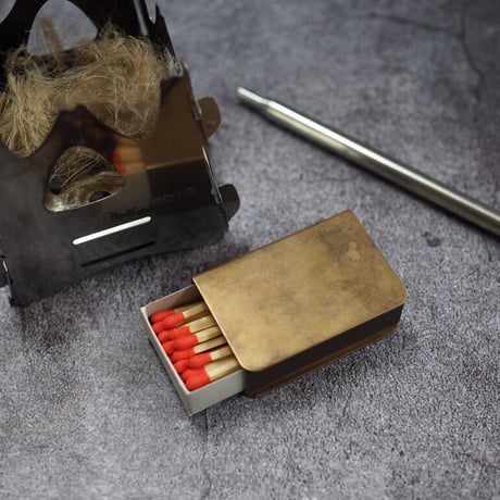 BRASS  MATCH CASE