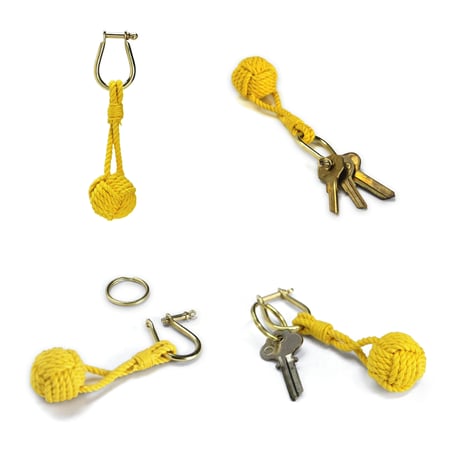 Monkey Fist Knot Keyring
