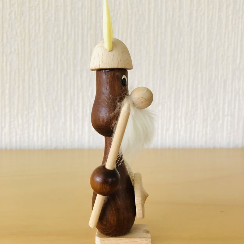 チーク製のモフモフお髭のバイキングさん/S.T様お取り置き品  