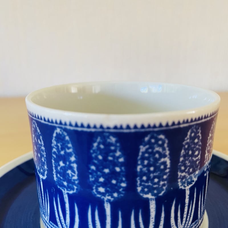 Gefle/ゲフレ/Blå Hyacint/ブルーヒヤシンス/カップ&ソーサー/訳あり  