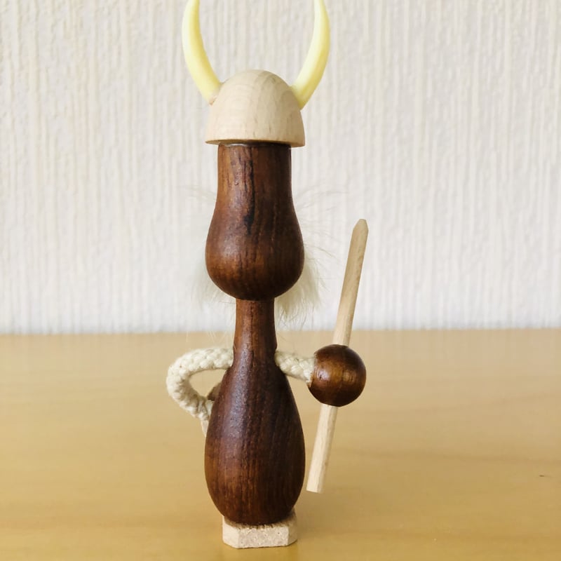 チーク製のモフモフお髭のバイキングさん/S.T様お取り置き品  