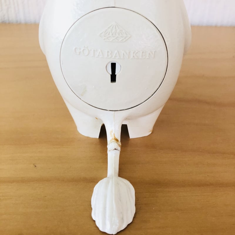 ムーミンパパのヴィンテージ貯金箱(ホワイト) 5ba498dda3bb7c0d2cfd059db59464