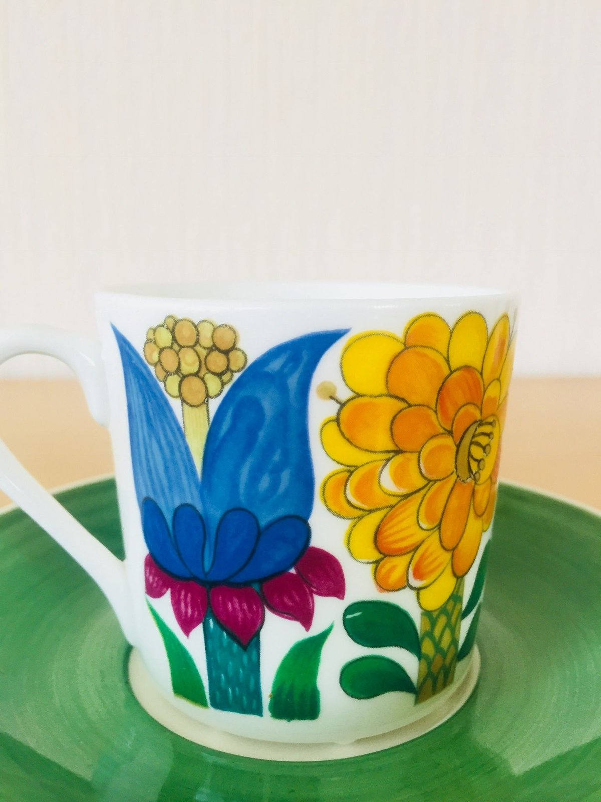 激レア！Gustavsberg グスタフスベリ タヒチ コーヒーカップ＆ソーサー