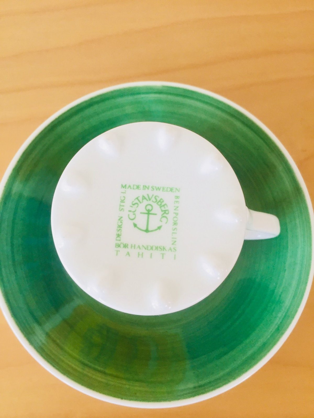 グスタフスベリ GUSTAVSBERG 1930's シャロウ・ディッシュ二枚組