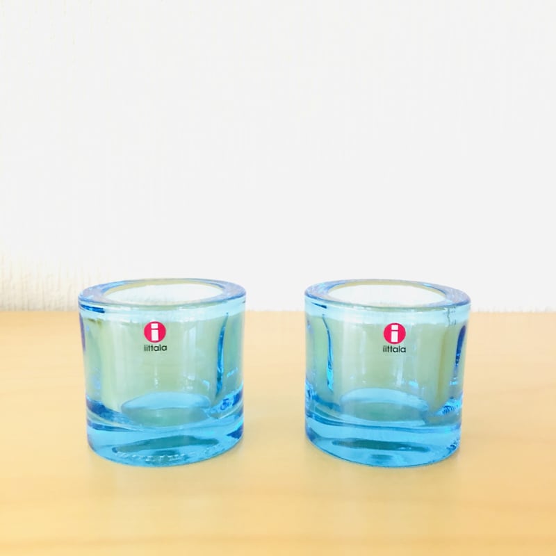 iittala/イッタラ/Kivi/キビ/キャンドルホルダー/スカイブルー