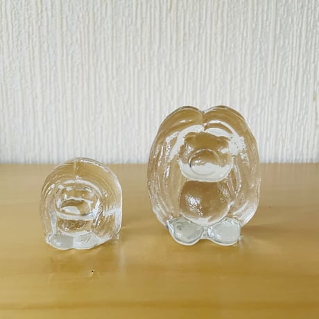 Bergdala Glasbruk/バーイダーラガラス工房/ハンドメイドガラス/トロールの親子/2個セット