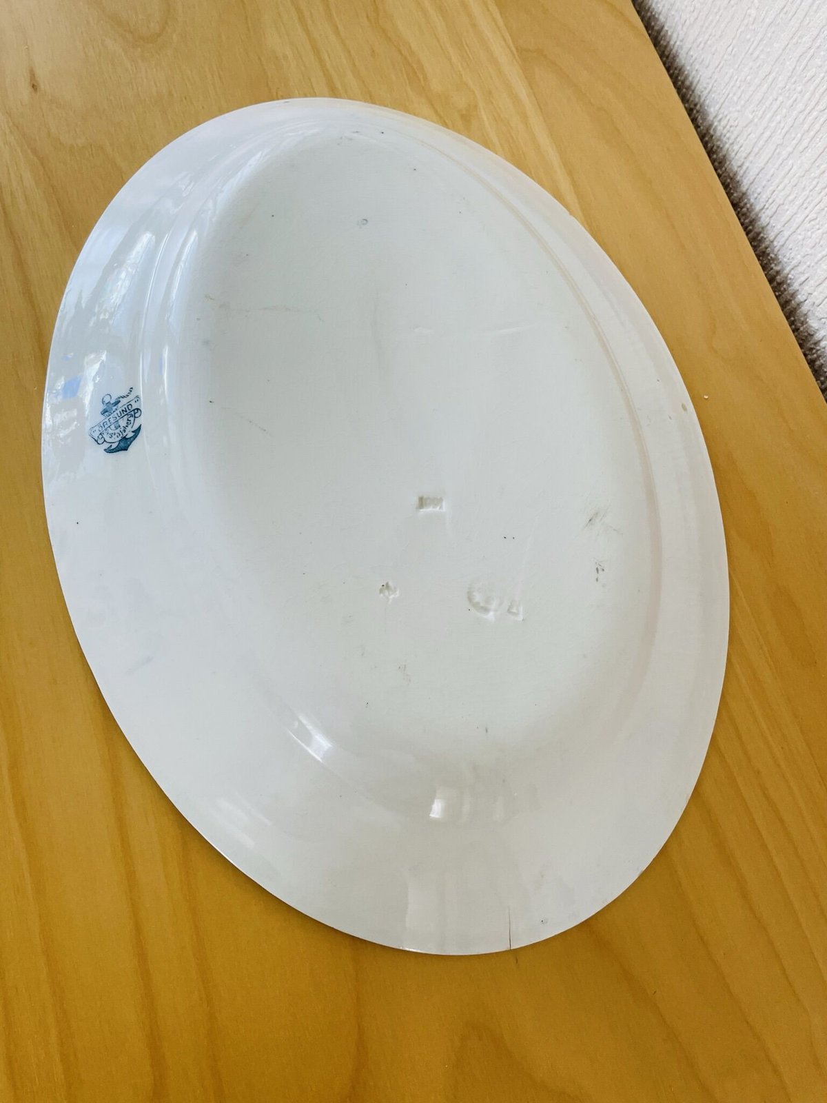 ✳︎最終お値下げ✳︎グスタフスベリ オーレスンド　平皿オーバルプレート大 ✳︎最終お値下げ✳︎グスタフスベリ オーレスンド 平皿オーバル