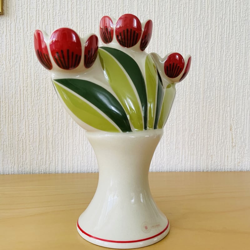 Lisa Larson リサラーソン キャンドルスタンド 花 92277