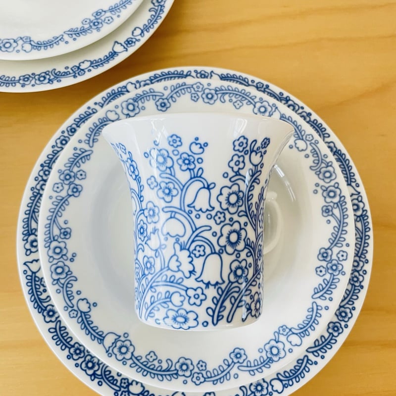 Arabia/アラビア/Anna/アンナ/カップ&ソーサー ,プレート/3点セット  