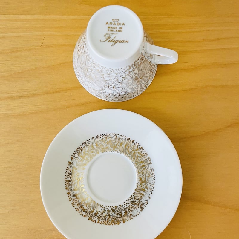 ARABIA フィリグラン Filigran ケーキプレート 3枚セット