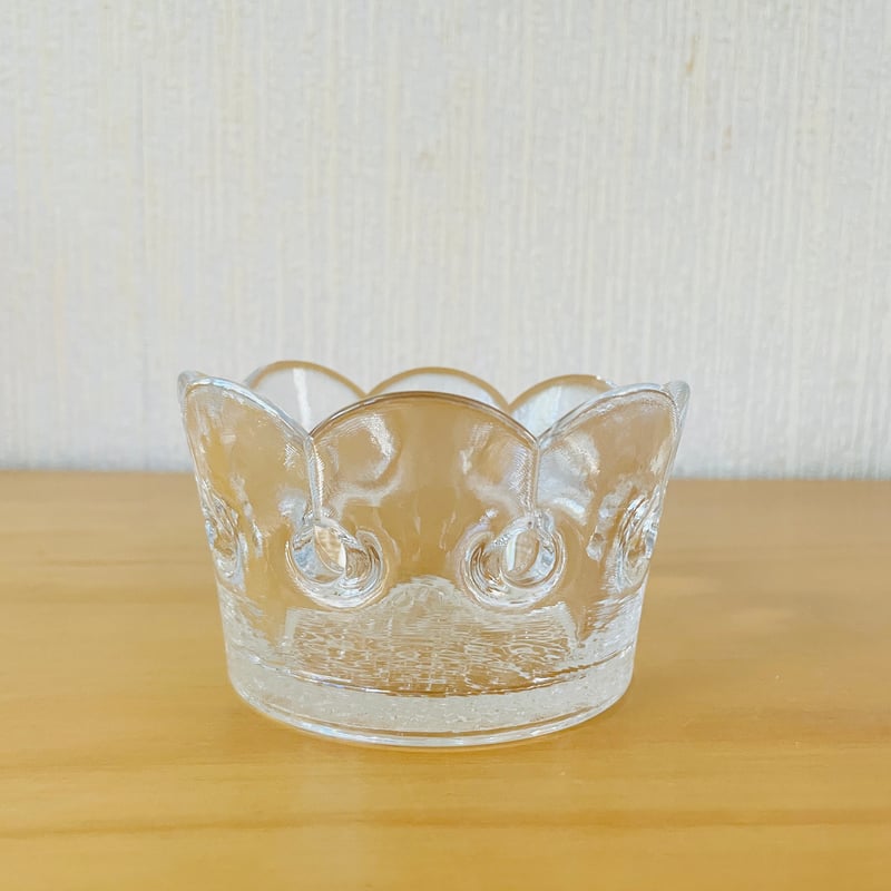 Skruf/スクルフ/クリスタルガラスのキャンドルホルダー/王冠  