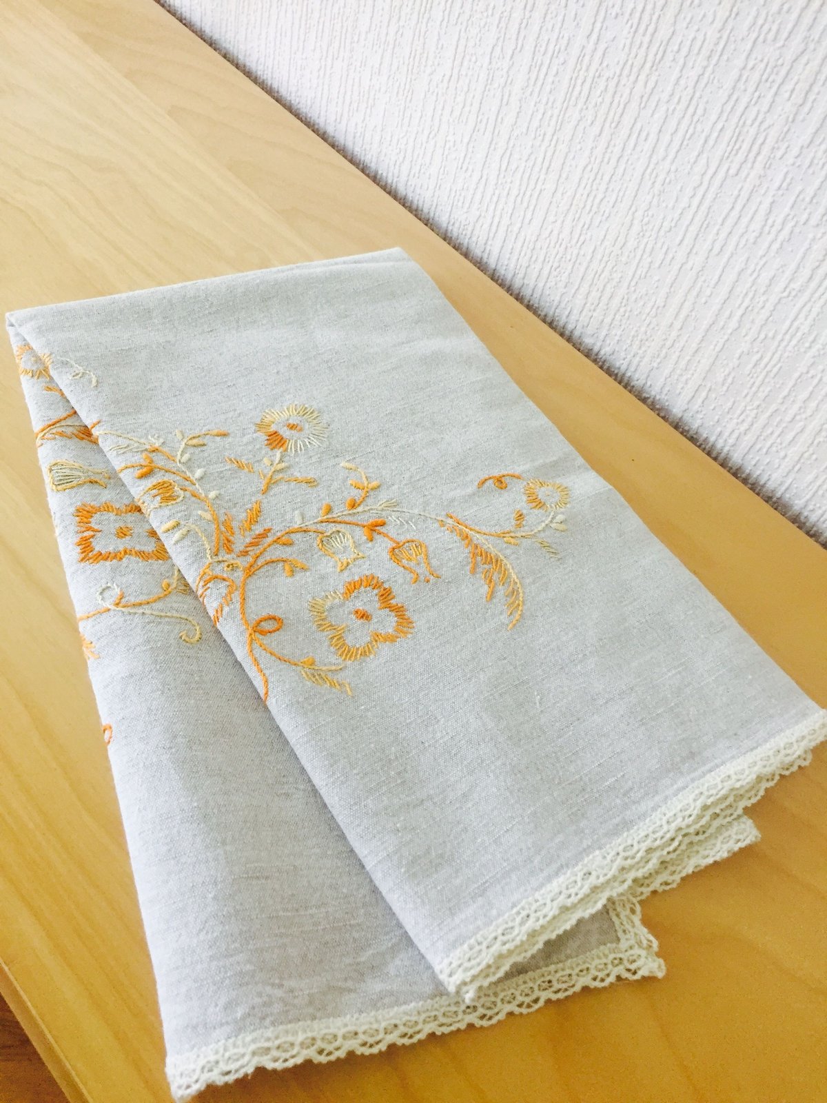 ヴィンテージテーブルクロス/刺繍/綿.リネン混 | Wasurenagusa ヴィンテージテーブルクロス/刺繍/綿.リネン混 | Wasurenagusa