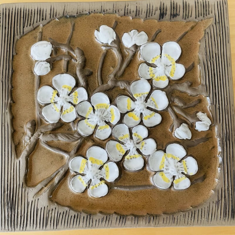 Jie Gantofta/ジィガントフタ/陶板/梅の花/大 | Wasurenagusa Jie Gantofta/ジィガントフタ/陶板/梅の花/大 | Wasurenagusa