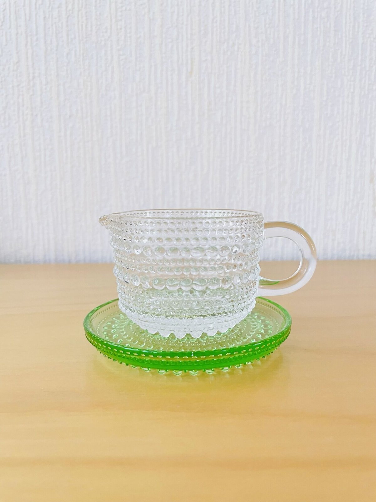 iittala/イッタラ/Kastehelmi /カステヘルミ/ソーサー/アップルグリーン/2枚セット