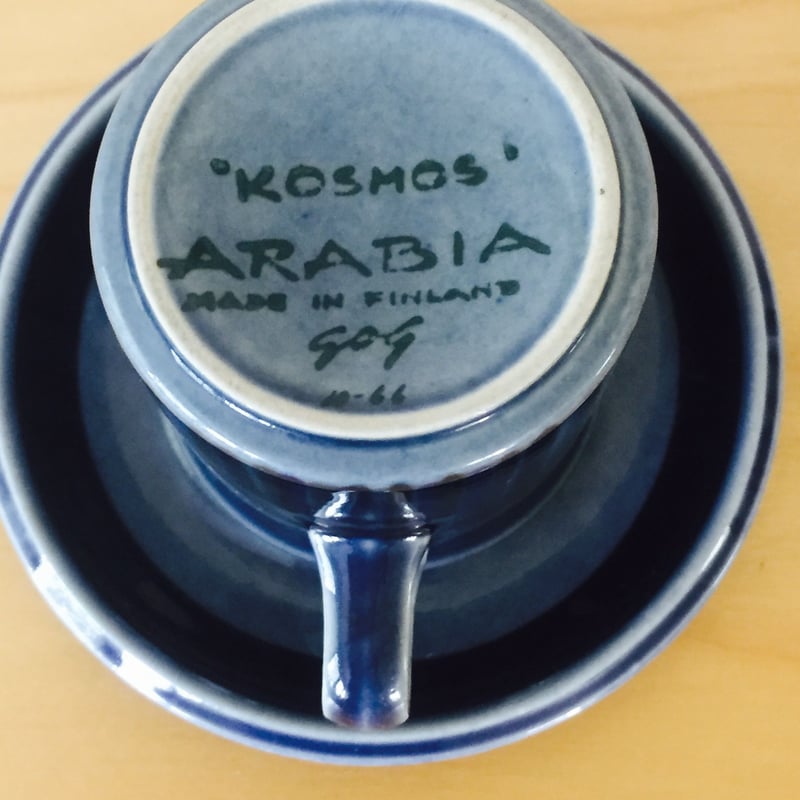 Arabia/アラビア/Kosmos(Blue)/ブルーコスモス/カップ&ソーサー Arabia/アラビア/Kosmos(Blue)/ブルーコスモス/カップ&ソーサー