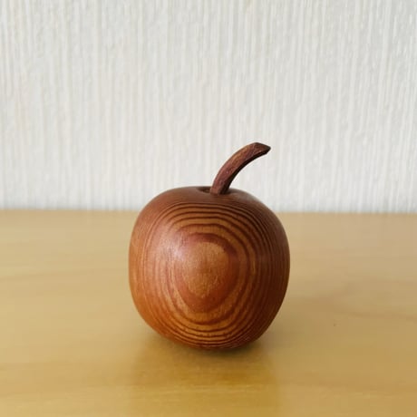 チーク製/ヴィンテージ/りんご型のオブジェ