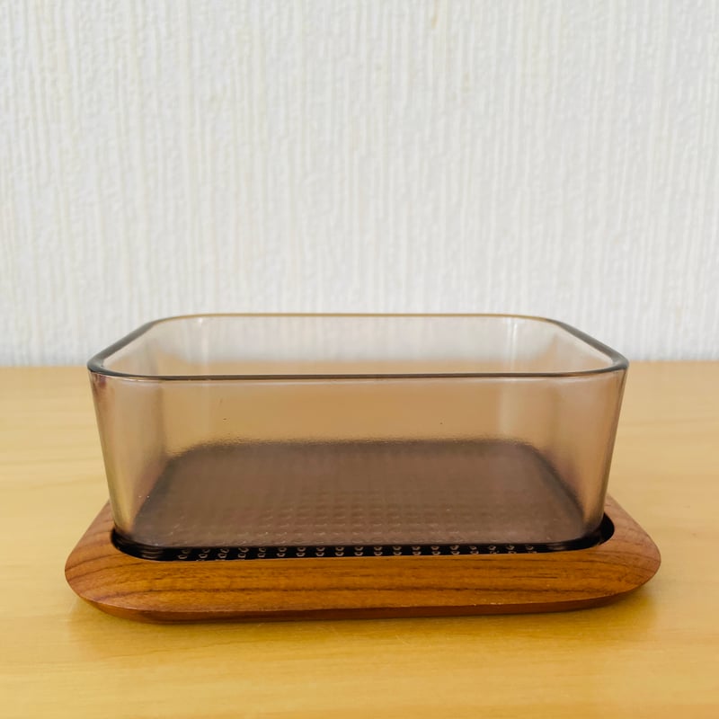 北欧vintage チーク材木箱 トレイ バターケース 【公式通販】