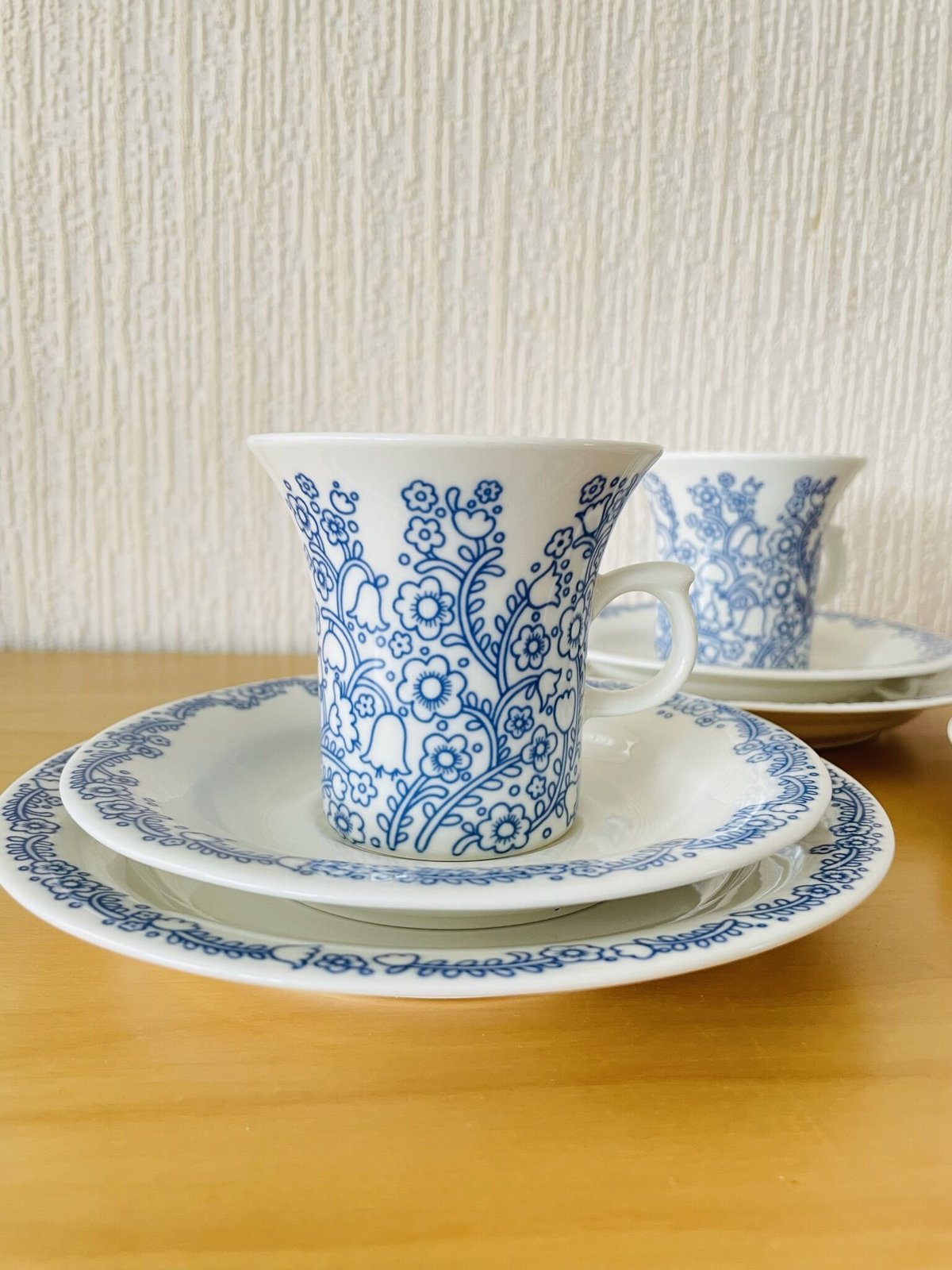 Arabia/アラビア/Anna/アンナ/カップ&ソーサー ,プレート/3点セット  