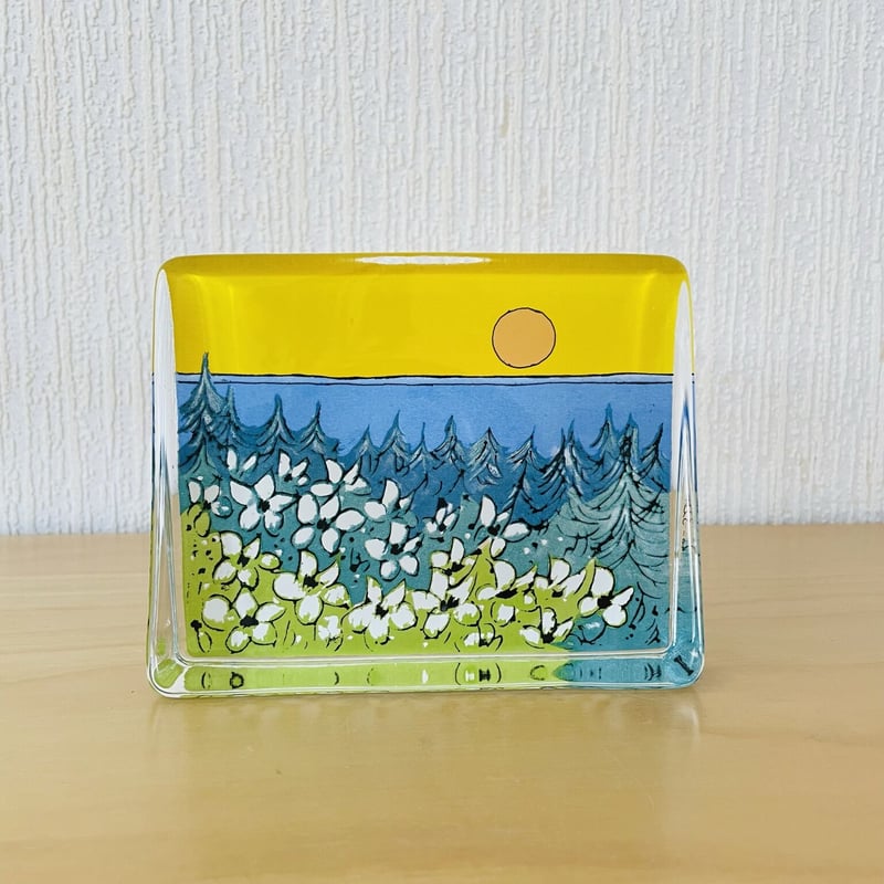 iittala /ヘルヤ/ガラスカード/北欧の夏の沈まない太陽 iittala /ヘルヤ/ガラスカード/北欧の夏の沈まない太陽