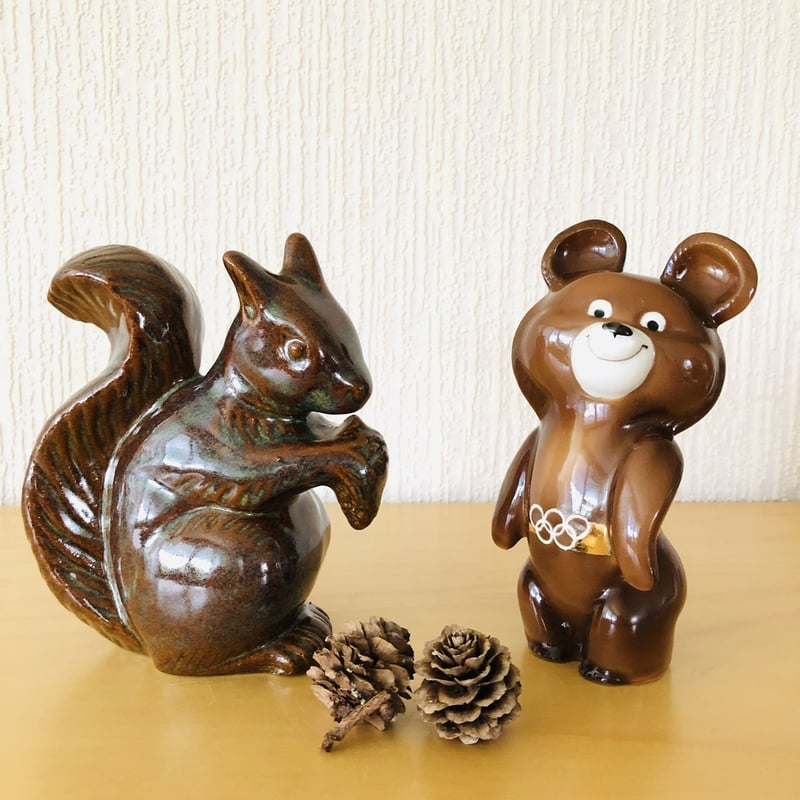 子グマのミーシャのフイギュア/陶器/15cm | Wasurenagusa 子グマのミーシャのフイギュア/陶器/15cm | Wasurenagusa