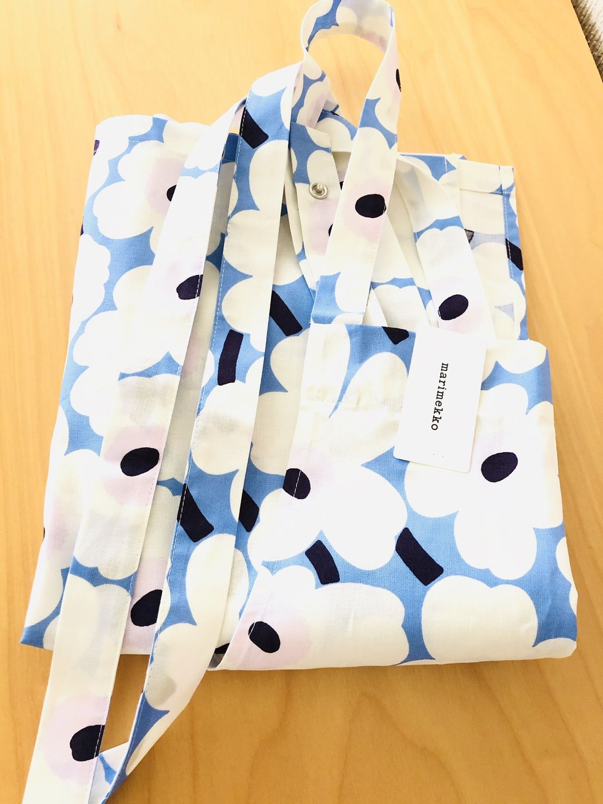 Marimekko/マリメッコ/ミニウニッコ/サロンエプロン/スカイ Marimekko/マリメッコ/ミニウニッコ/サロンエプロン/スカイ