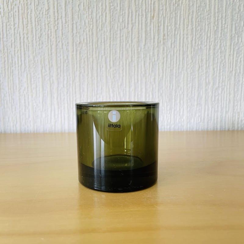 iittala/イッタラ/Kivi/キビ/キャンドルホルダー/モスグリーン